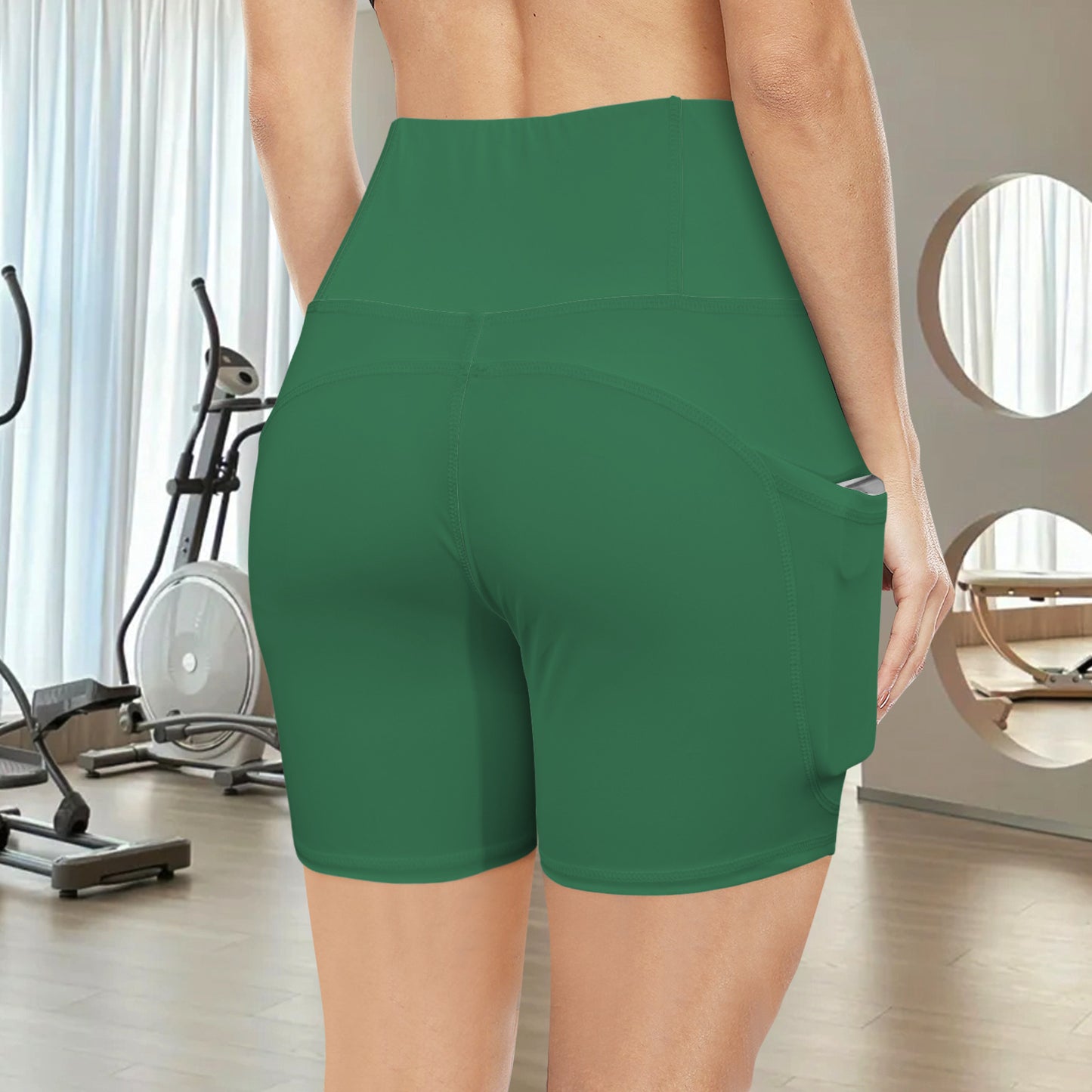 High Waist Deep Pockets Yoga Shorts