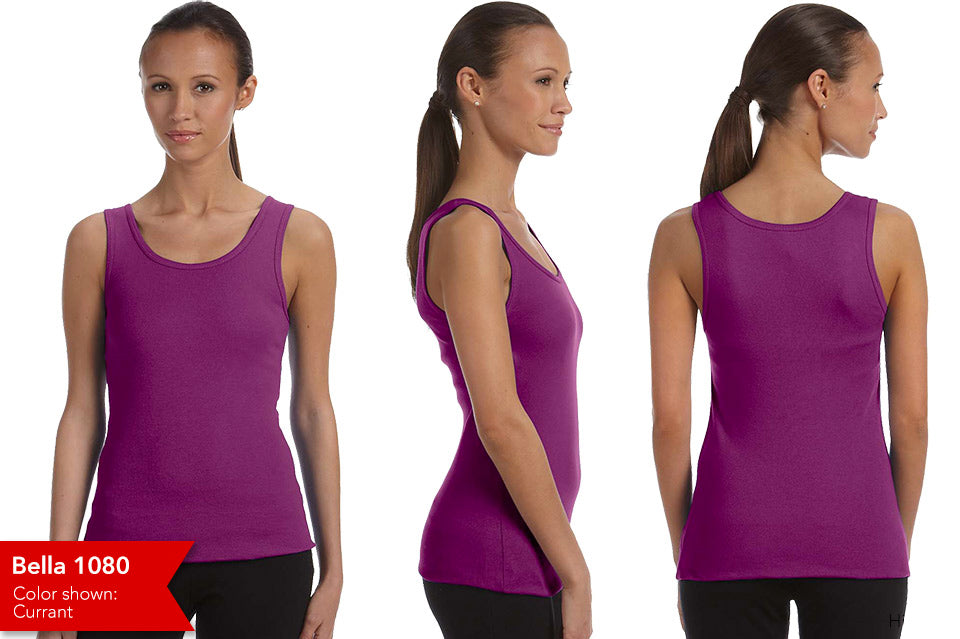 TUMBLER 3 lines glitter rhinestones Youth Tank