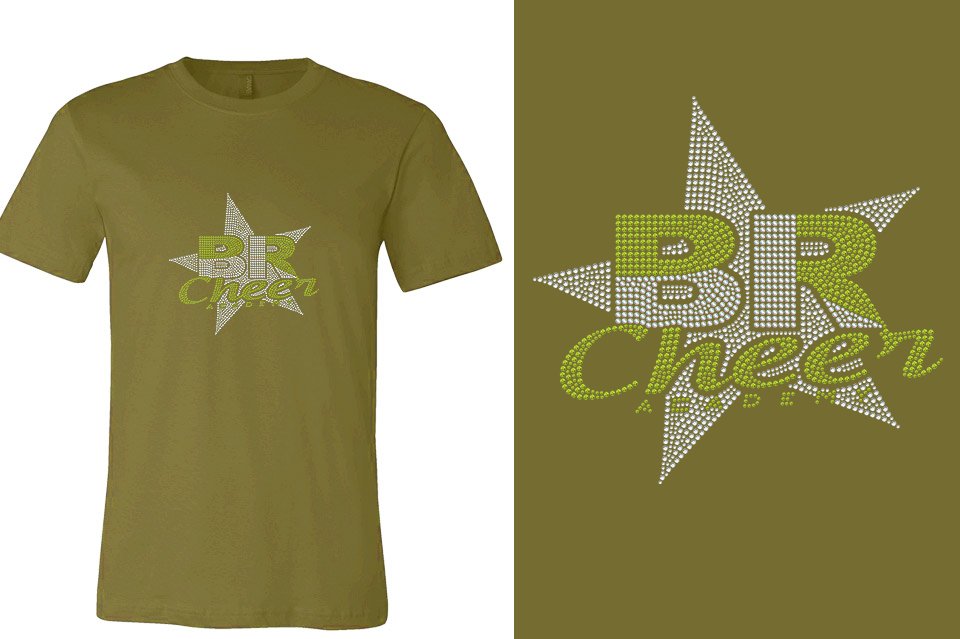Rhinestones BR ACADEMY with star Unisex t-shirt