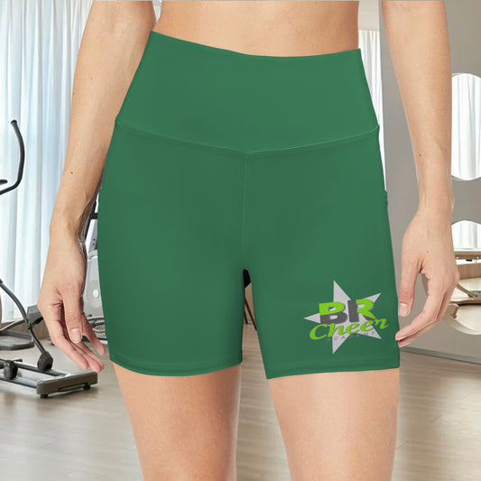 High Waist Deep Pockets Yoga Shorts